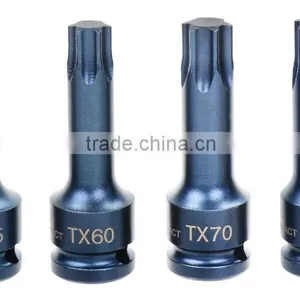 Socket Bit-Torx & Hexagon 1/2" Drive. S2 Impact W/Blue Sanding 78mm thumbnail-1
