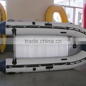 CE Certification and PVC Hull Material Mini Inflatable Fishing Kayak With Outboard Motor thumbnail-3