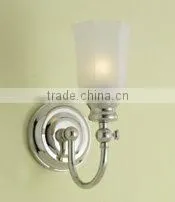 UL & CUL Listed Adjustable Glass Wall Light in Plated Chrome thumbnail-1