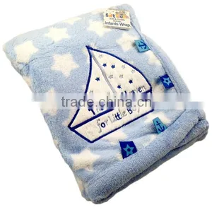 Personalised Baby Fleece Animal Blankets - Butterfly and Bear thumbnail-4