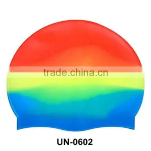 Factory Direct Silicone Scotland Flag Swimming Cap,kid Sizes Customized Logo Printed Waterproof Swim Cap UN-0602 thumbnail-1