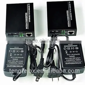 In Stock 10/100M Single Fiber Single Mode SC, 9V 12V dc Media Converter thumbnail-3