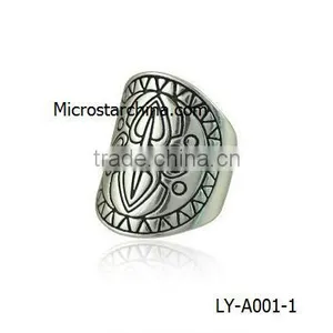 Hot Selling in Stock Alloy Cheap Heart Key Star Butterfly Antique Bohemian Rings thumbnail-3