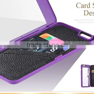 Lady 3D Water Flip PU Leather Case For IPhone 6 6S For IPhone 6 Plus 6S + Wallet Mirror Case Dual Layer Card Slot Cover thumbnail-4