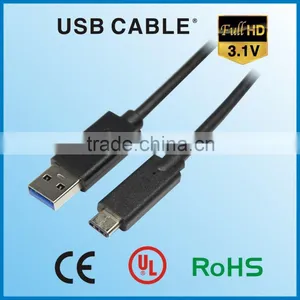 Wholesale New Products 2016 Popular High Quality Type-c To C USB3.1/M TO USB3.0/M Cable 10gbps High Speed Data Cable thumbnail-1