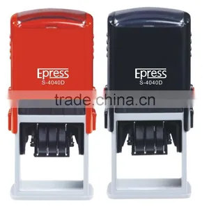 Square 40x40mm Factory HongTu Date Self Inking Stamp thumbnail-2