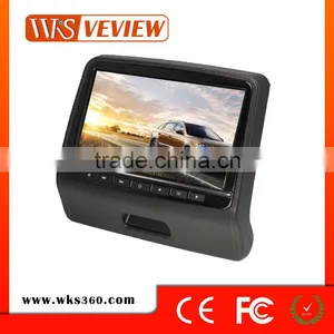 Hot Selling 9 Car Pillow Headrest Monitor DVD Player Without DVD Driver Car Mp3 Player thumbnail-1