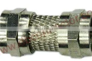 Male to Male Double Male f Connector f Adapter for Rg59 Rg6 thumbnail-1