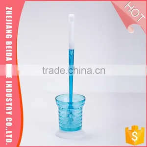 Bathroom Accessary Colourful Plastic Toilet Brush With Holder thumbnail-3