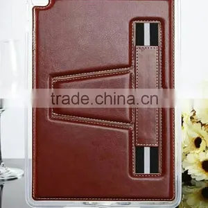 Business Style Foldable Tpu Surface Cover as Holder Connection TPU Back Cover Case With Elastic Band Stand Function for Tab thumbnail-1