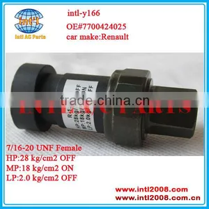 Auto A/C Pressure Switch For Renault Scenic Sensor Pressure Oem# 7700424025 770-04240-25 7/16-20 UNF Female thumbnail-1
