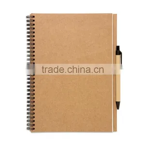 Spiral Plain Exercise Book Brown Kraft Paper Notebook thumbnail-3