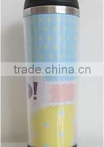 Customzied Mugs Plastic High Quality Double Layer Mugs Plastic Cup thumbnail-1