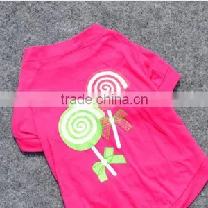 2015 Summer Pet Puppy Small Dog Shirt Cat Pet Print Clothes Export thumbnail-2