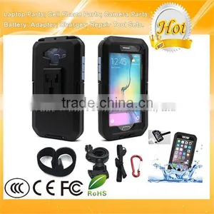 TPU Silicone Bicycle Handlebar Shockproof Waterproof Case for Samsung Galaxy S6 / S6 Edge Black thumbnail-2