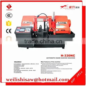Automatic Metal Cutting Machine H-330NC Metal Cutter Band Saw thumbnail-1