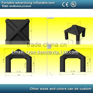 13ft 4m Portable Advertising Inflatable Tent Inflatable Canopy Inflatable Exhibition Trade Show Tent With CE/UL Blower thumbnail-2