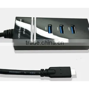10Gbps Reversible USB 3.1 Type C to 4 PORTS USB 3.0 HUB for Apple Macbook AIR 12" thumbnail-6