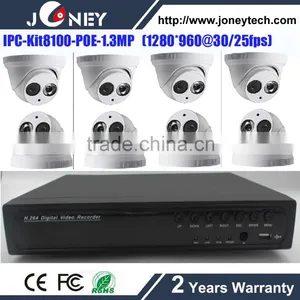 8CH POE NVR Kit, Onvif 8 Channel POE NVR Kit, Bullet And Dome Camera Cloud POE NVR 8 CH thumbnail-1