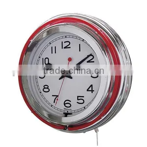 15 Inch Double Neon Clock thumbnail-1