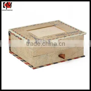 Spot UV Logo Gift Box Custom Cardboard Drawer Box With Pull Tab thumbnail-3