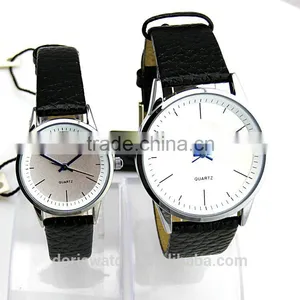 Wholesale New Style Leather Watch Vintage Leather Quartz Couple Wrist Watch Quality thumbnail-1