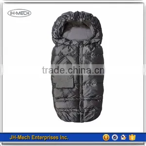 Comfortable Polar Fleece Lined Black Footmuff for Baby thumbnail-1