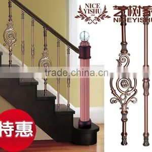 High Quality Steel Decorative Stair Railings Design for Sale thumbnail-1