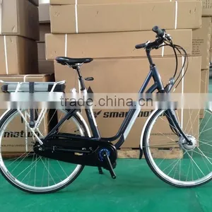 700c Wheel City Electric Bicycle With Bafang Central Motor 36V/18Ah Li-ion Battery +150km Range per Charger ( HJ-14C02 ) thumbnail-2