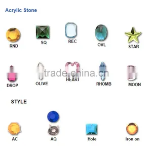Taiwan China OEM Sewing Acrylic Crystal RhineStone thumbnail-1