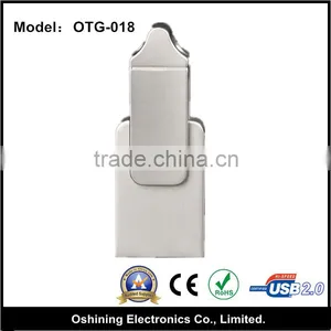 Dual USB OTG Flash Drive, Micro USB Flash Memory Stick For Android Devices-Samsung/LG/Huawei,Rotatable Metal U Disk OTG-018 thumbnail-1