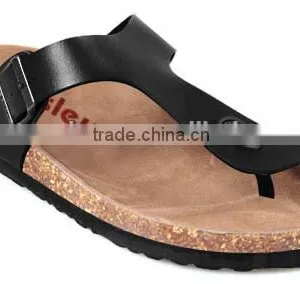 New PU Flat Slippers, Fashion Cork Sole Slippers thumbnail-2