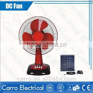 Hot Design 12v 12inch Electric Solar Desk Fan Battery Desk Fan thumbnail-4