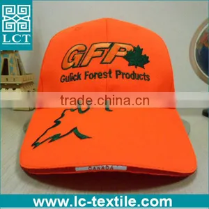 LCTN1877 Orange Low Profile Racing Stripe Cotton Twill Baseball Cap With Hair thumbnail-1