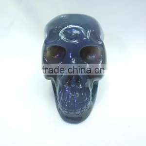 Pure Natural Amethyst Crystal Skull With Geode Good for Collection or Home Decoration Gift thumbnail-2
