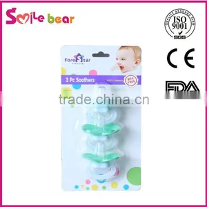 3 PCS Package Funny Teeth Baby Pacifier Orthodontic Dummy Nipples thumbnail-1