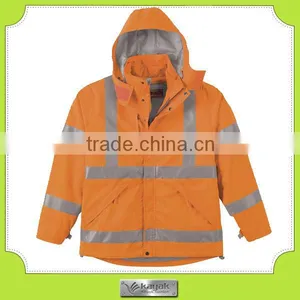 Custom Fluorescent Reflective Fire Proof 3 in 1 Safety Jacket thumbnail-2