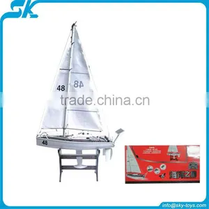 !6ch RC Sailing Boat, RC Jalor Remote Control Simulation Modle 6ch rc Speed Radio Racing Sail Boat rc Sailing Boat thumbnail-1