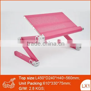 New Style High Quality Portable Wooden Small Folding Laptop Table thumbnail-1