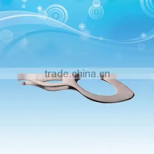 2015 Stainless Steel Feather Shaped Eyebrow Tweezer thumbnail-1