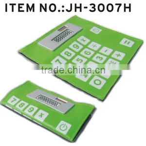 8 Digit Foldable Pocket Calculator Silicone Solar Calculator With Custom Logo thumbnail-5