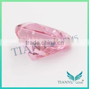 Wholesale Synthetic Heat CZ Stone 8*8 Pink Heart Cut Loose Cubic Zirconia Price thumbnail-3