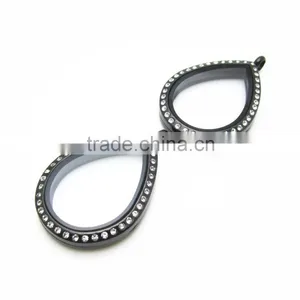 Water Drop Lockets New Design 316L Stainless Steel thumbnail-3
