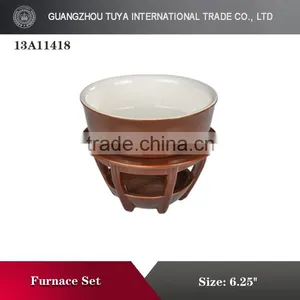 Hot Sale Ceramic Colorful Chocolate Fondue for Hotel thumbnail-3