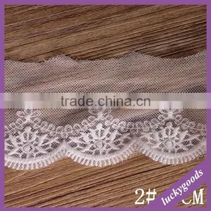 LLS006 Fashionable DIY White Embroidery Lace Trim for Sale thumbnail-4