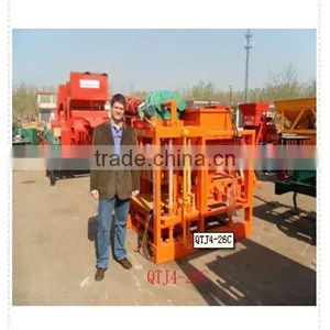 Shengya Concrete Brick Making Machine QTJ4-26C Hollow Brick Shaping Machine Nigeria thumbnail-6
