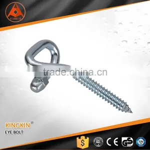High Quality Zinc Plated Wooden Screw Eye Bolt Swing Eye Bolt Flat Eye Bolt thumbnail-1