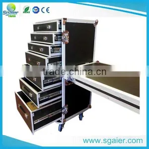 Aluminum Flight Case Carrying 7 Drawers and One Table on Side thumbnail-1