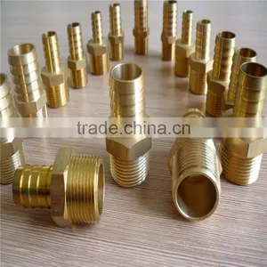 NPT BSPT Brass Male Thread to 1/8" 3/8" 1/2" Hose Barb ,brass Hose Connector With id 1/8" -3" thumbnail-1