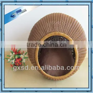 Cool PE Rattan Basket for Pet Cat Bed Dog Bed Pet Bed thumbnail-1